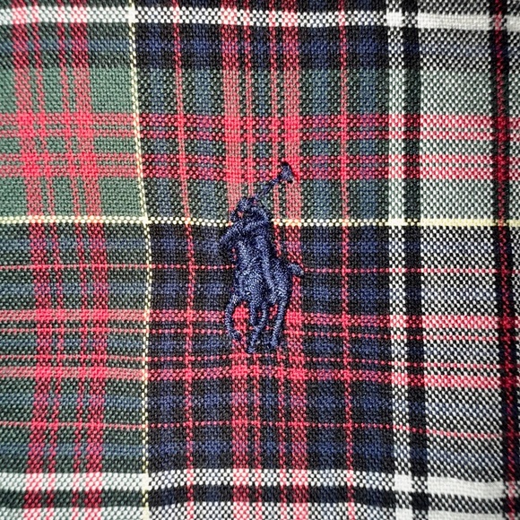 Ralph Lauren Classic Fit Flannel Shirt L • Plaid Long Sleeve Button Down - Picture 14 of 17